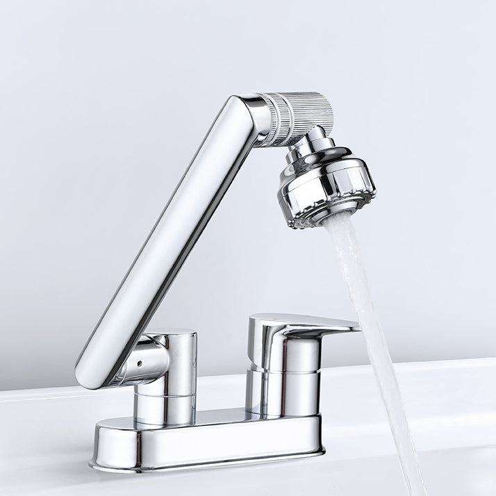 Modern 1-Handle Bathroom Sink Faucet 2 Hole Centerset Lavatory Faucet