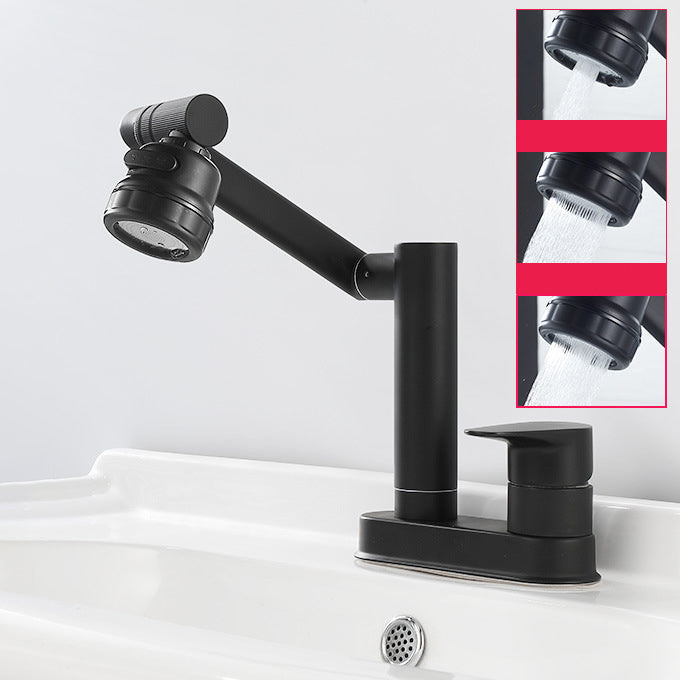 Modern 1-Handle Bathroom Sink Faucet 2 Hole Centerset Lavatory Faucet