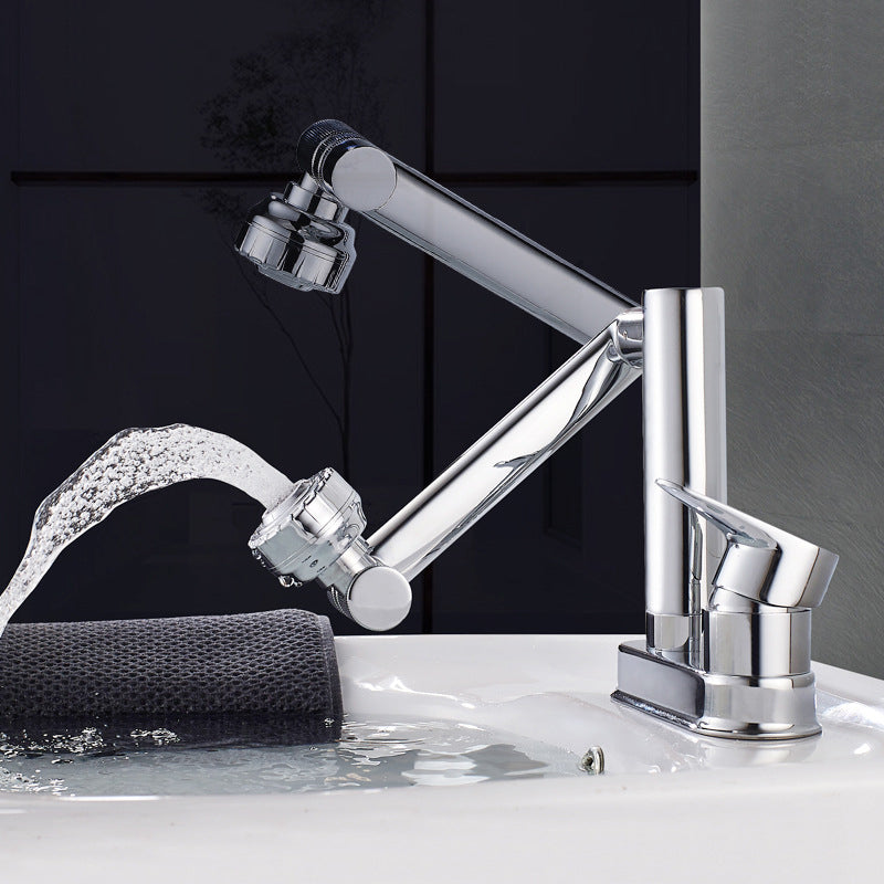 Modern 1-Handle Bathroom Sink Faucet 2 Hole Centerset Lavatory Faucet