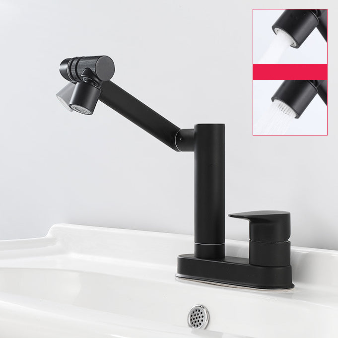 Modern 1-Handle Bathroom Sink Faucet 2 Hole Centerset Lavatory Faucet