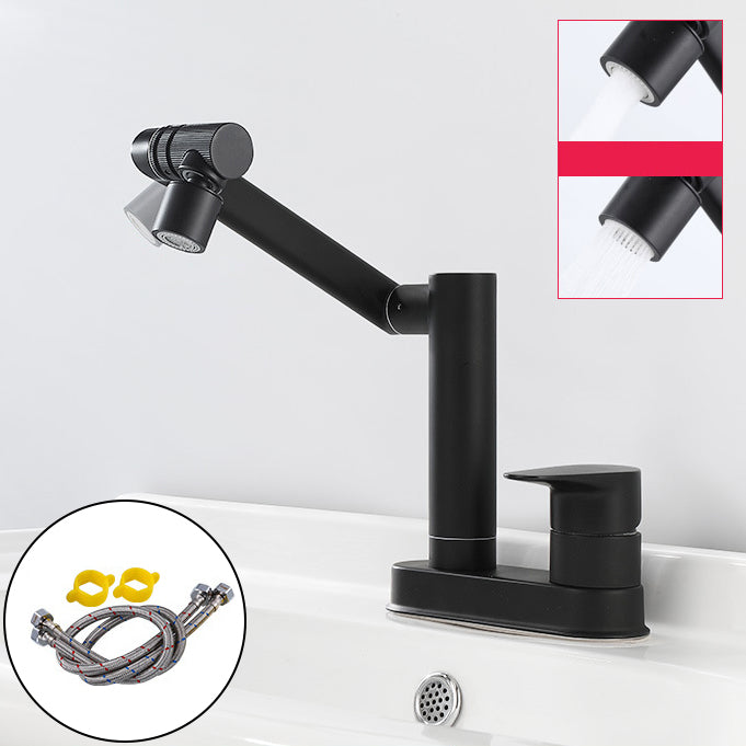 Modern 1-Handle Bathroom Sink Faucet 2 Hole Centerset Lavatory Faucet