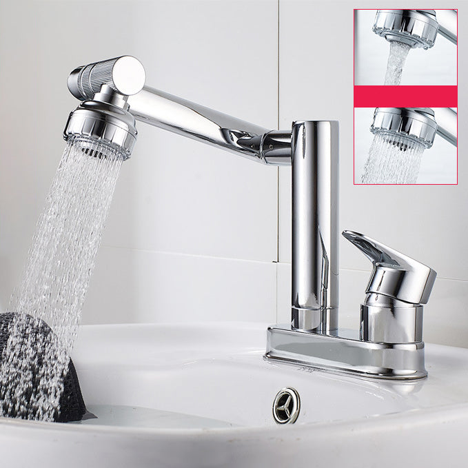 Modern 1-Handle Bathroom Sink Faucet 2 Hole Centerset Lavatory Faucet