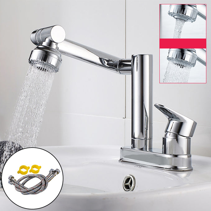 Modern 1-Handle Bathroom Sink Faucet 2 Hole Centerset Lavatory Faucet