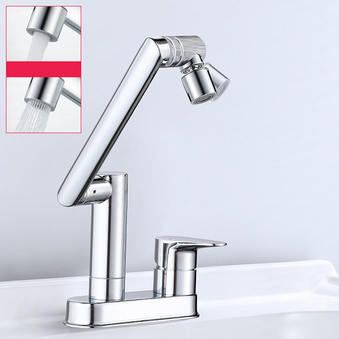 Modern 1-Handle Bathroom Sink Faucet 2 Hole Centerset Lavatory Faucet