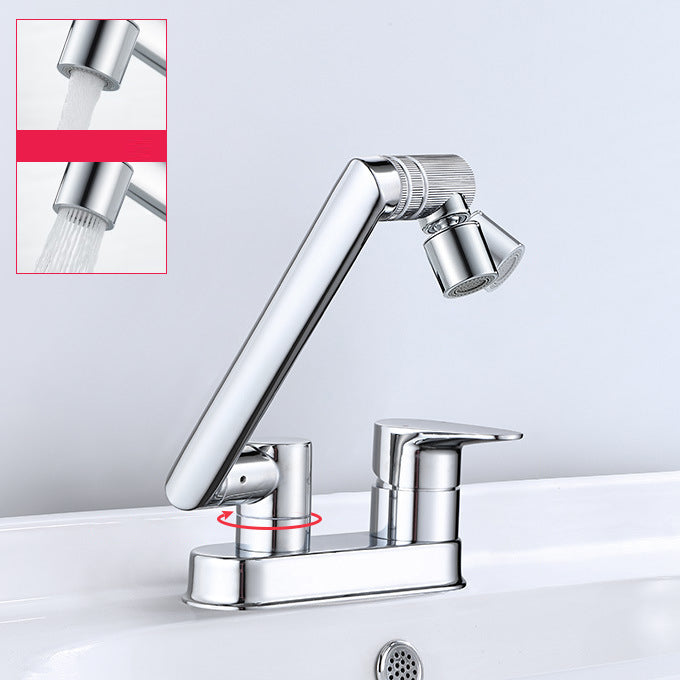 Modern 1-Handle Bathroom Sink Faucet 2 Hole Centerset Lavatory Faucet