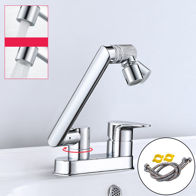 Modern 1-Handle Bathroom Sink Faucet 2 Hole Centerset Lavatory Faucet