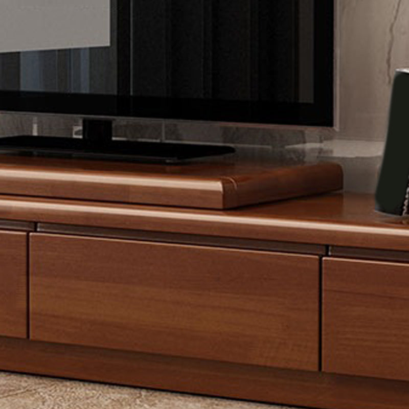 Modern Wood TV Console Open Storage TV Media Stand with Drawers for Living Room