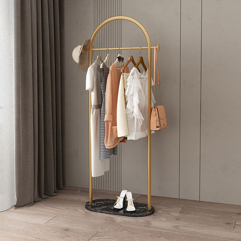 Modern Style Coat Rack Metallic Free Standing Hooks Design Coat Rack With Shelve