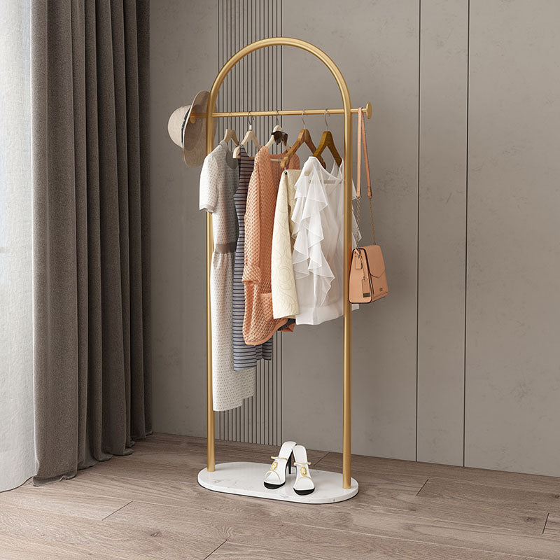 Modern Style Coat Rack Metallic Free Standing Hooks Design Coat Rack With Shelve