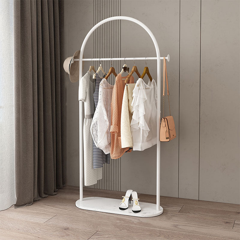 Modern Style Coat Rack Metallic Free Standing Hooks Design Coat Rack With Shelve