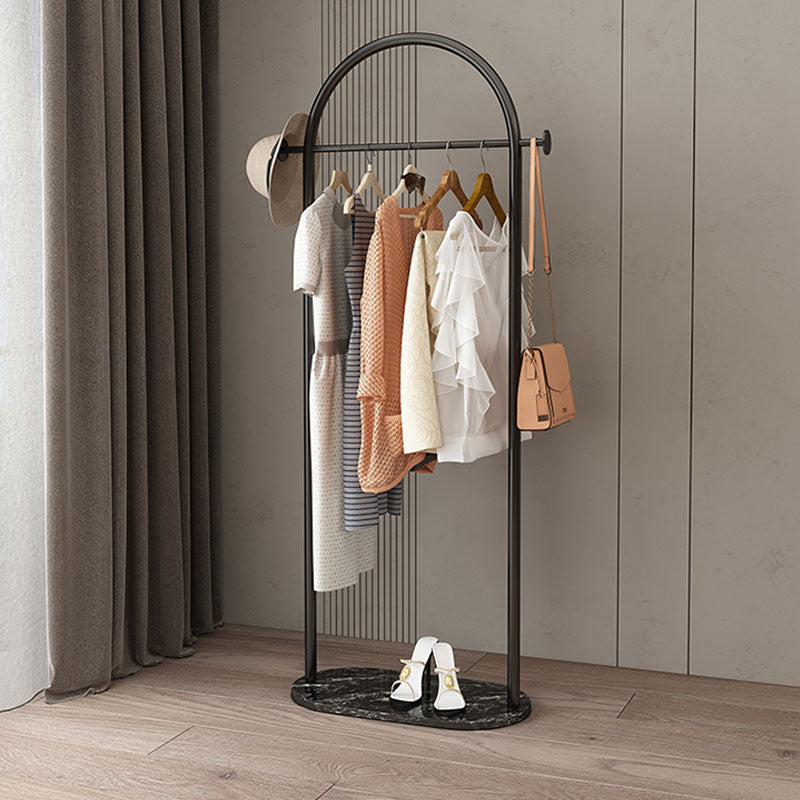 Modern Style Coat Rack Metallic Free Standing Hooks Design Coat Rack With Shelve