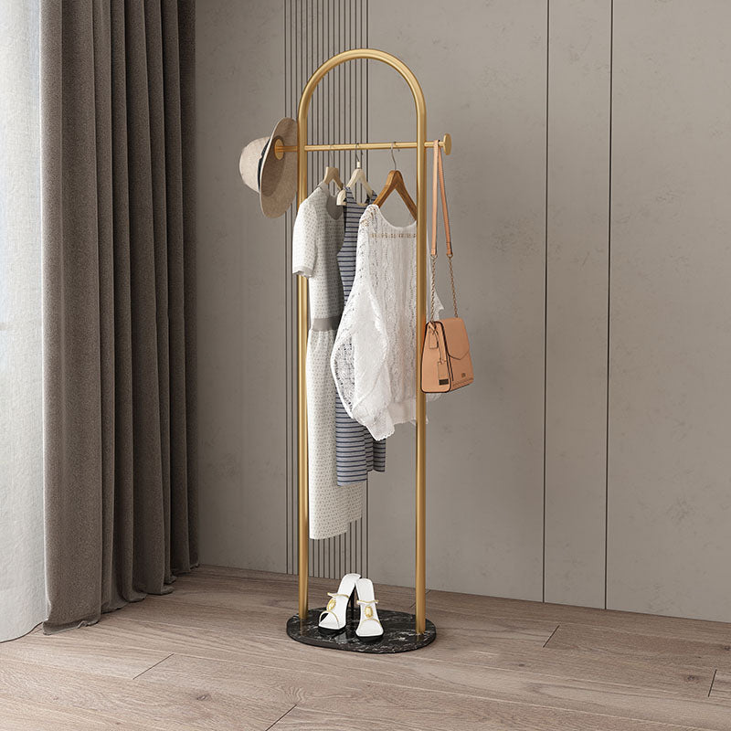 Modern Style Coat Rack Metallic Free Standing Hooks Design Coat Rack With Shelve