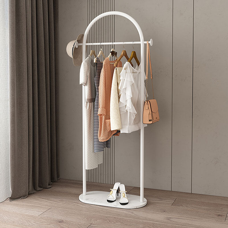 Modern Style Coat Rack Metallic Free Standing Hooks Design Coat Rack With Shelve