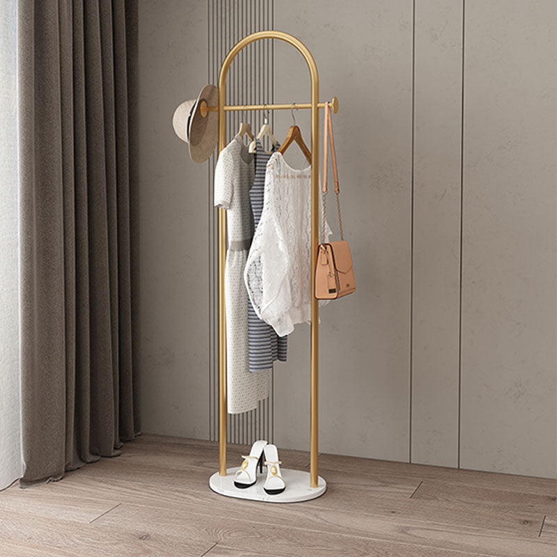 Modern Style Coat Rack Metallic Free Standing Hooks Design Coat Rack With Shelve