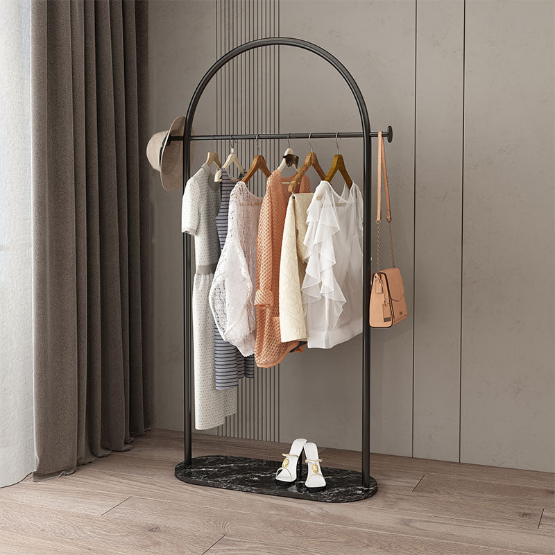 Modern Style Coat Rack Metallic Free Standing Hooks Design Coat Rack With Shelve