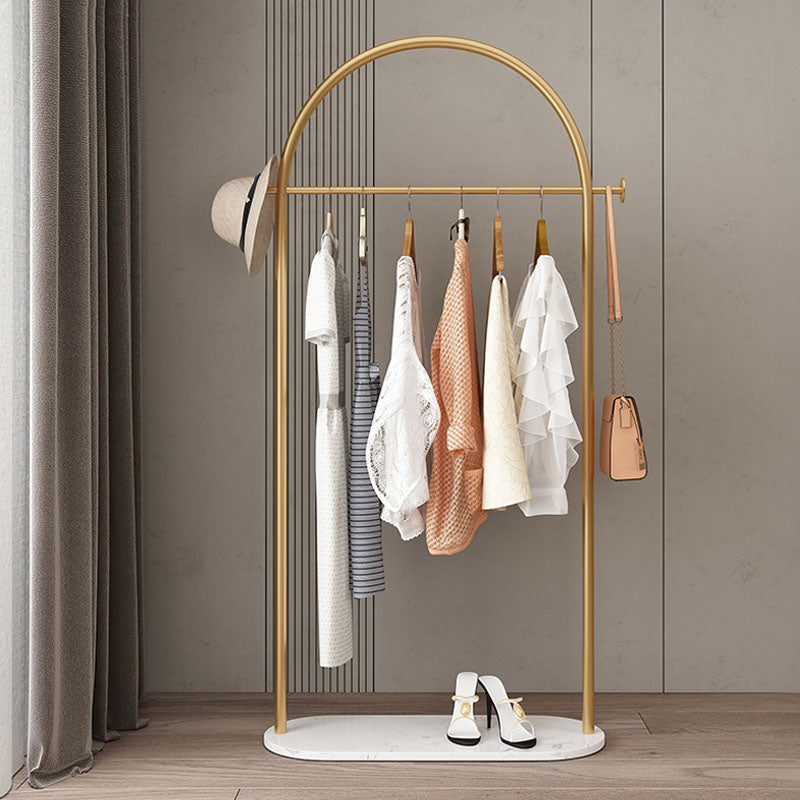 Modern Style Coat Rack Metallic Free Standing Hooks Design Coat Rack With Shelve