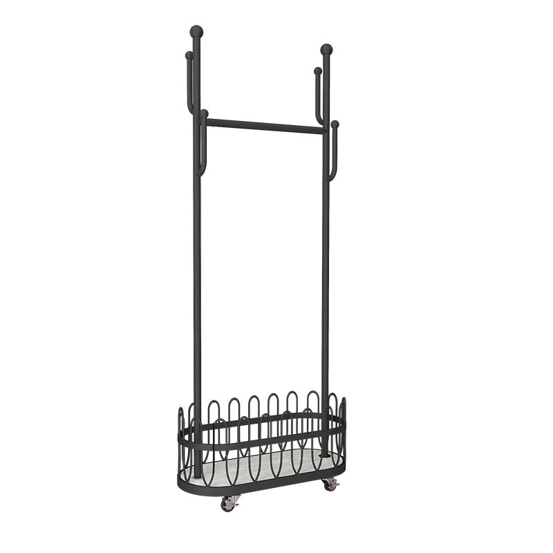 Gorgeous Plain Coat Rack Designer Basket Storage Metal Coat Rack with Coat Hooks