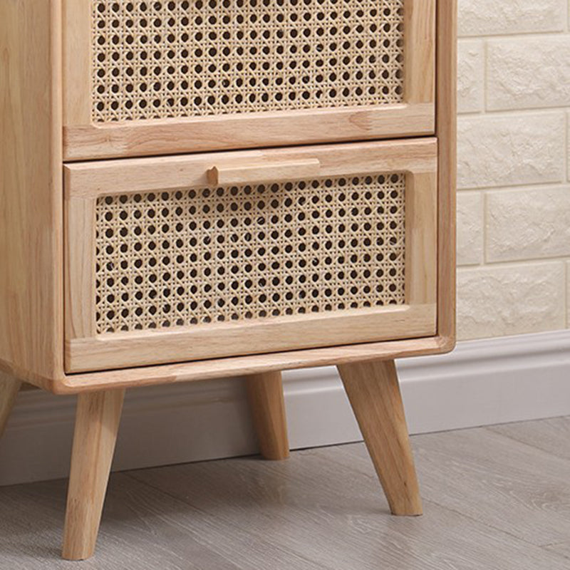 11.81" Wide Accent Chest Rattan Rectangle Standard Chest with Drawers