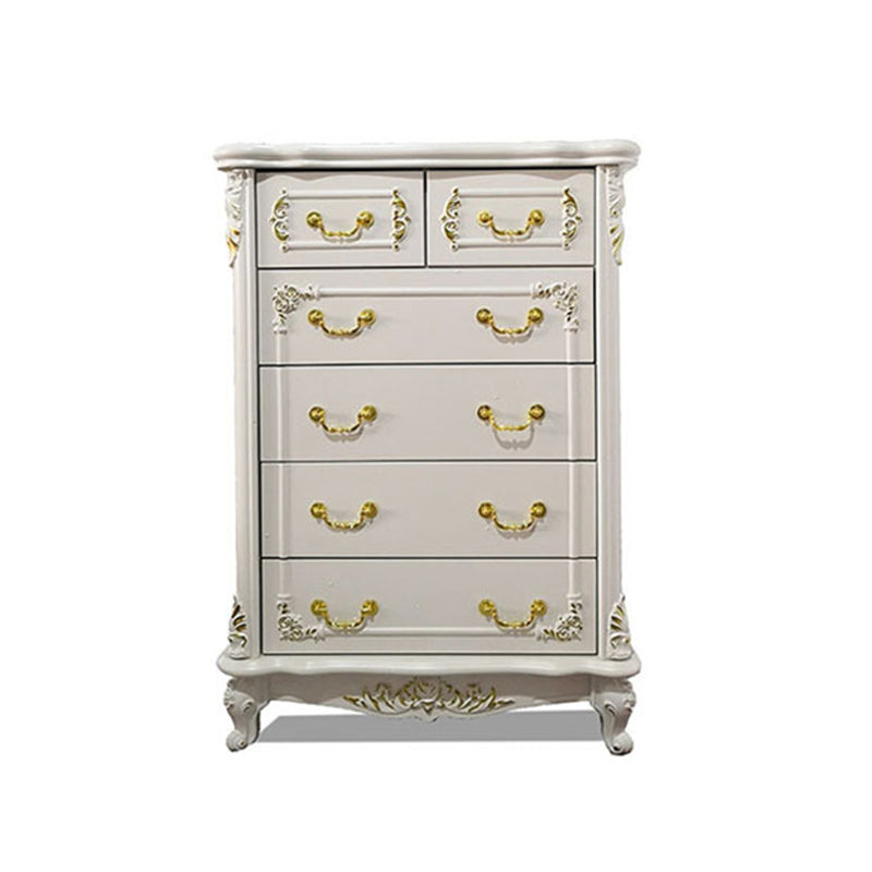 17.71" Wide Accent Chest White Rectangle Standard Chest with Drawers