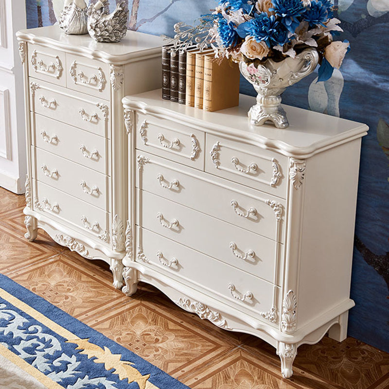 17.71" Wide Accent Chest White Rectangle Standard Chest with Drawers