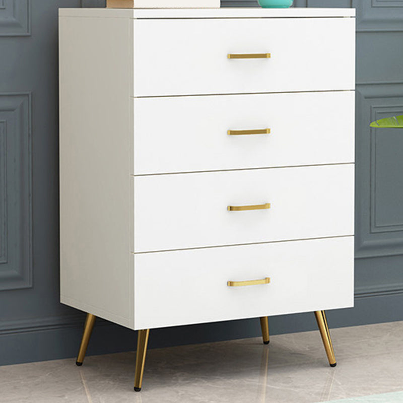 White 15.74" Wide Accent Chest Rubberwood Chest with Drawers