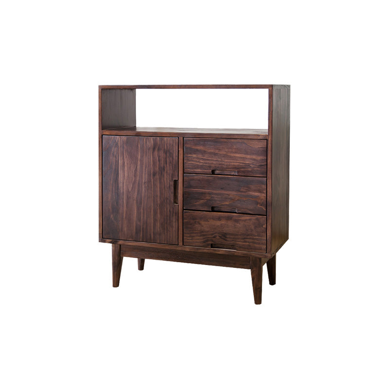 3-drawer Dining Server Modern Solid Wood Sideboard for Dining Room