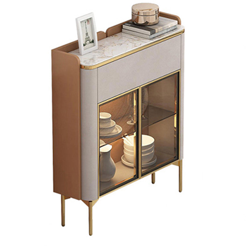 Glam Buffet Sideboard Cabinets Dining Buffet with LED Lights for Living Room