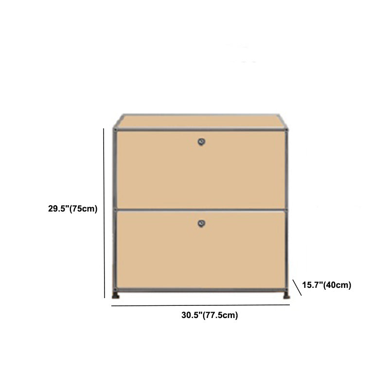 Modern 15.7"W Dining Server Engineered Wood Side Board Locking Cabinets