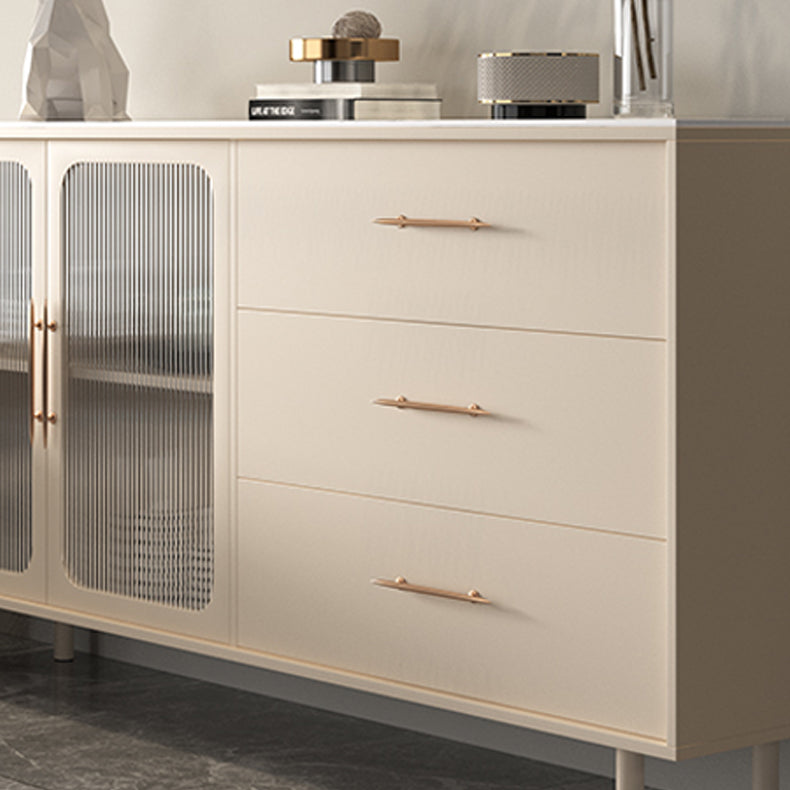 Contemporary Sideboard Buffet with Drawers Wood Buffet Server