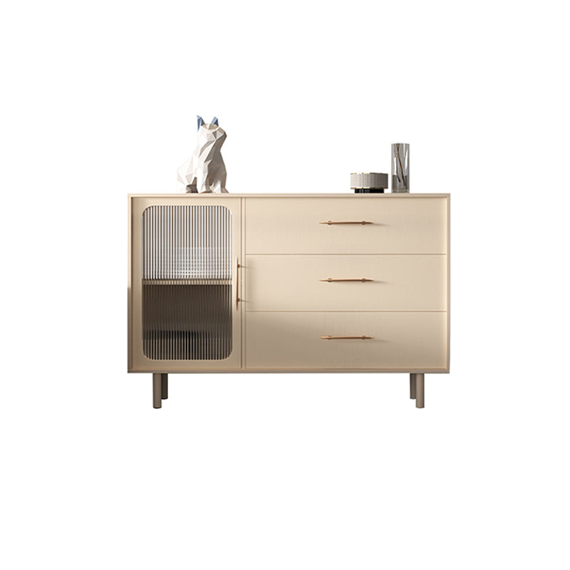 Contemporary Sideboard Buffet with Drawers Wood Buffet Server