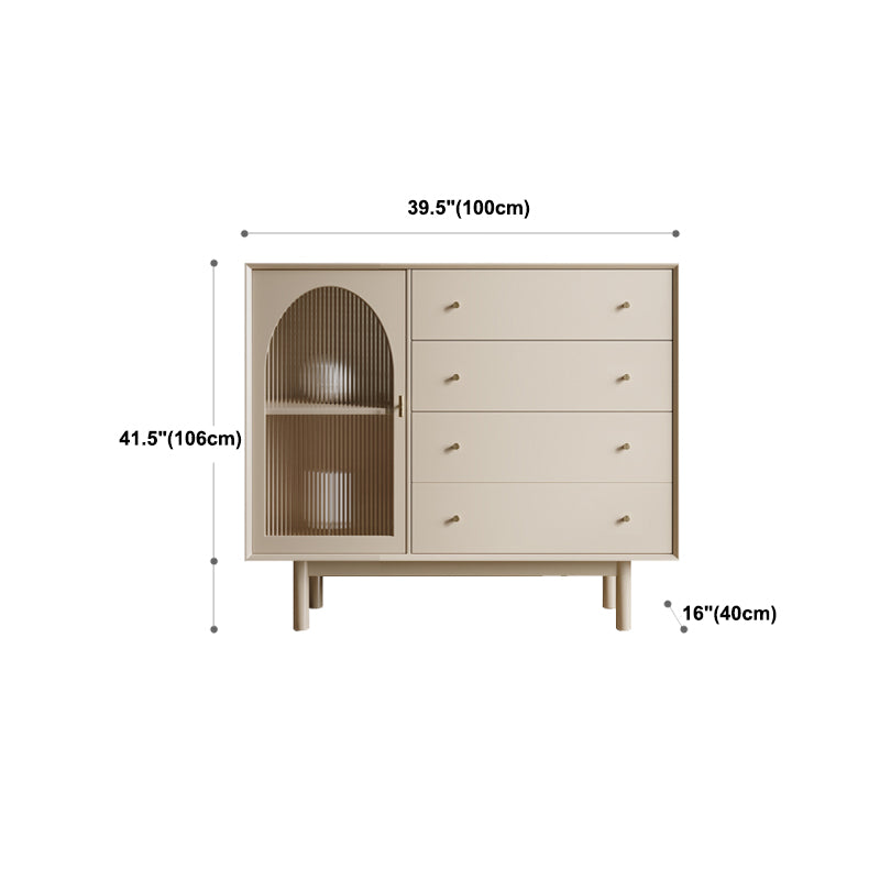 Contemporary Dining Buffet with Drawers Wood Buffet Server for Kitchen