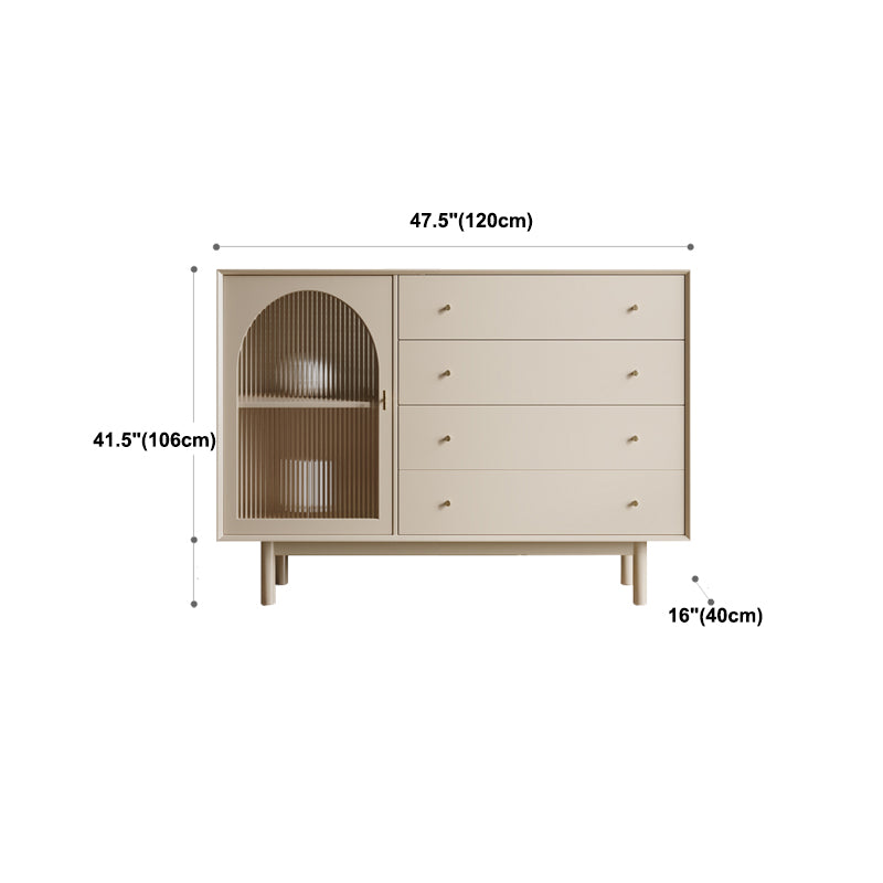 Contemporary Dining Buffet with Drawers Wood Buffet Server for Kitchen