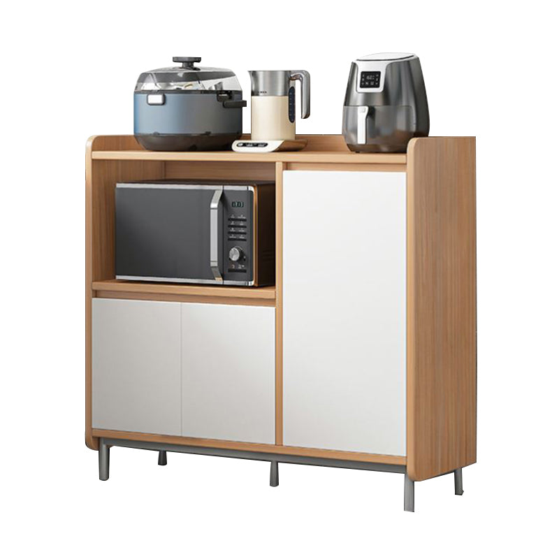 Engineered Wood Buffet Server Contemporary Dining Server for Living Room