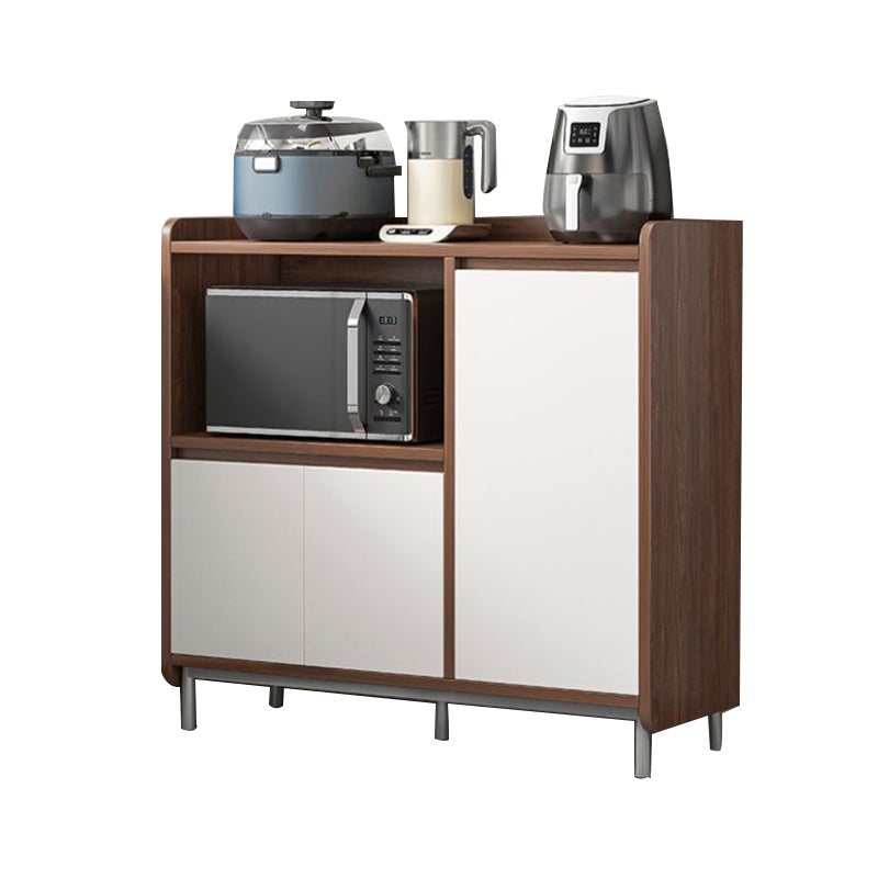 Engineered Wood Buffet Server Contemporary Dining Server for Living Room