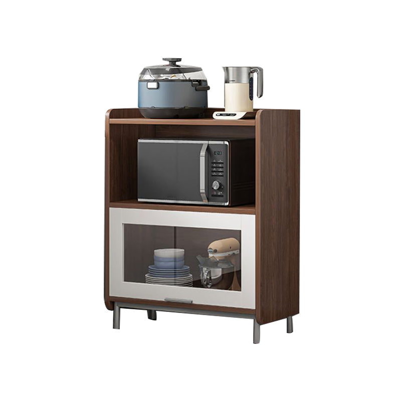 Engineered Wood Buffet Server Contemporary Dining Server for Living Room