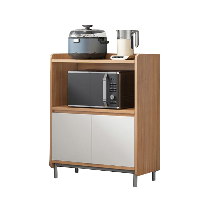 Engineered Wood Buffet Server Contemporary Dining Server for Living Room