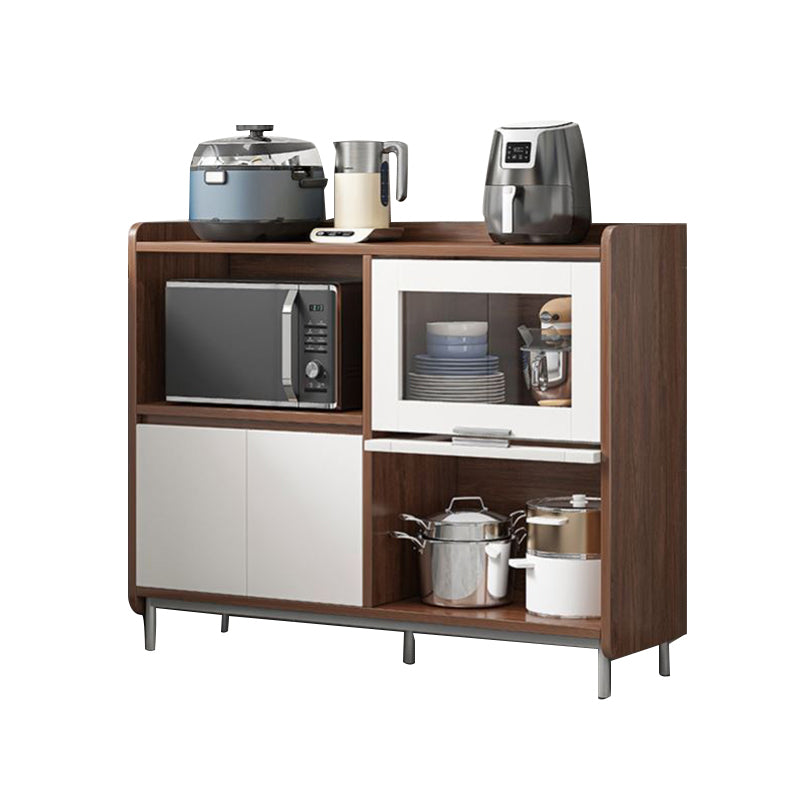 Engineered Wood Buffet Server Contemporary Dining Server for Living Room