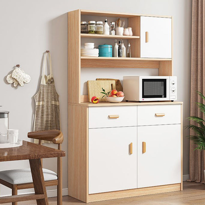 Contemporary Dining Server with Drawers Engineered Wood Buffet Server