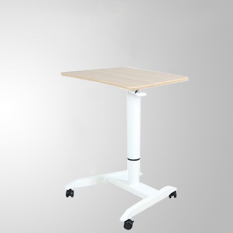 Contemporary Writing Desk Home or Office with Caster Wheels Desk with Metal Legs