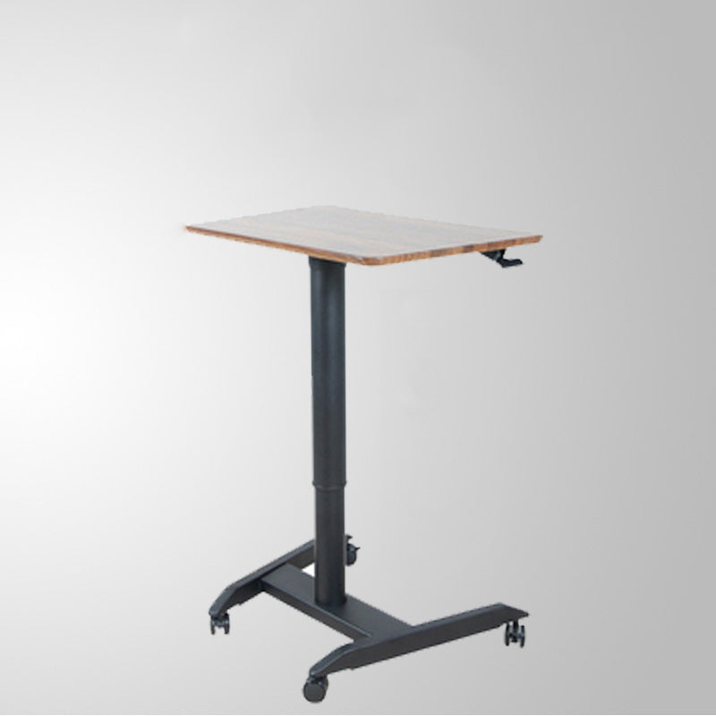 Contemporary Writing Desk Home or Office with Caster Wheels Desk with Metal Legs