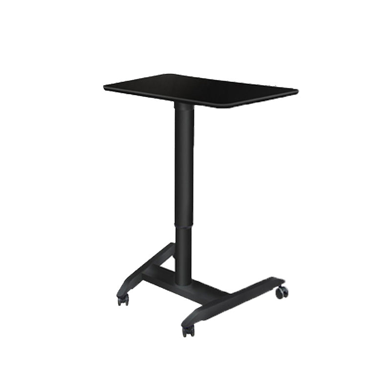 Contemporary Writing Desk Home or Office with Caster Wheels Desk with Metal Legs