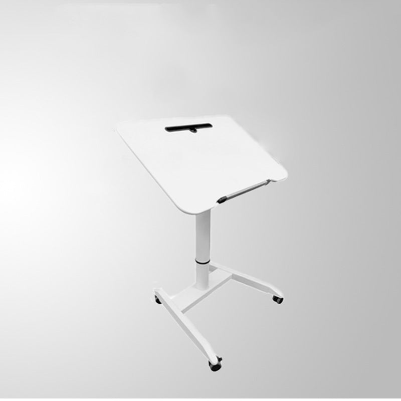 Contemporary Writing Desk Home or Office with Caster Wheels Desk with Metal Legs