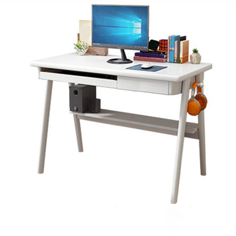 30" H Rectangular Computer Desk Modern Office Desk in Matte Finish