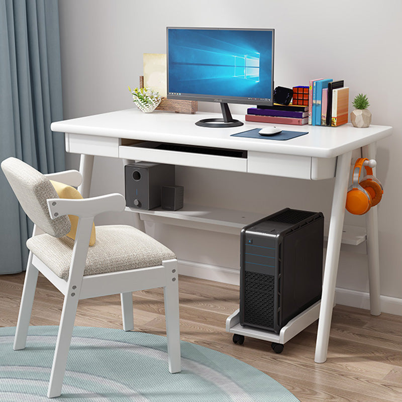 30" H Rectangular Computer Desk Modern Office Desk in Matte Finish