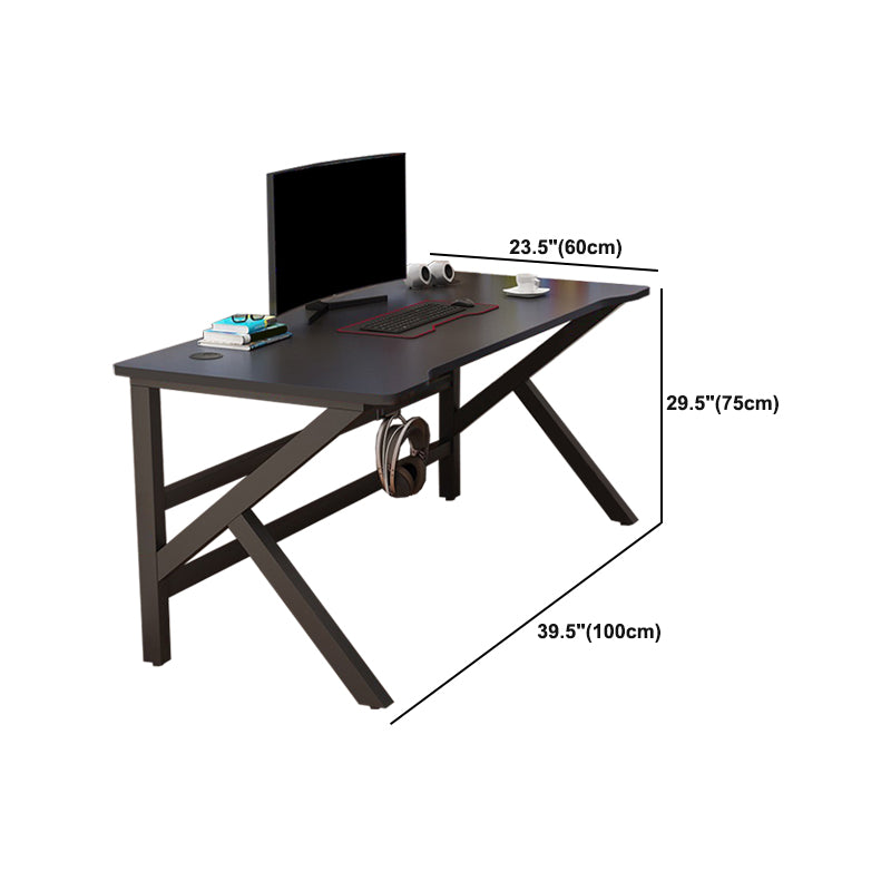 Ergonomic Wooden Writing Desk Contemporary Computer Desk for Dormitory