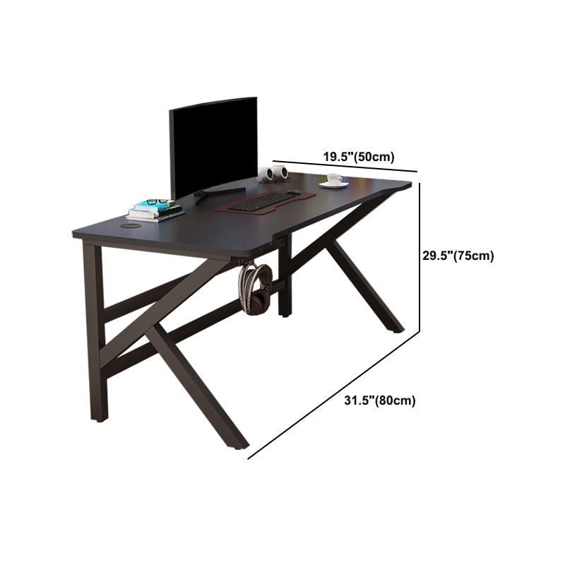 Ergonomic Wooden Writing Desk Contemporary Computer Desk for Dormitory