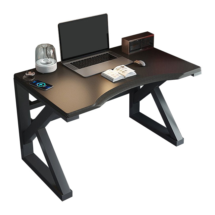 Industrial Rectangular Gaming Desk Wood Writing Desk for Home