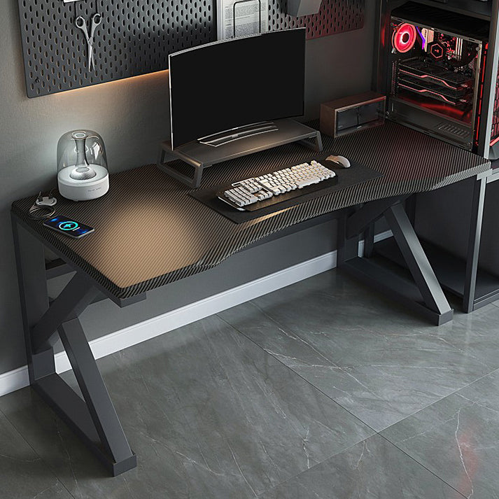 Industrial Rectangular Gaming Desk Wood Writing Desk for Home