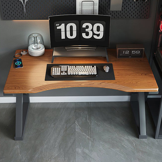 Industrial Rectangular Gaming Desk Wood Writing Desk for Home