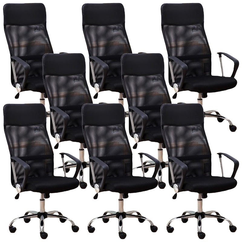 16" Wide Contemporary Arm Chair Breathable AirGrid Upholstered Desk Chair